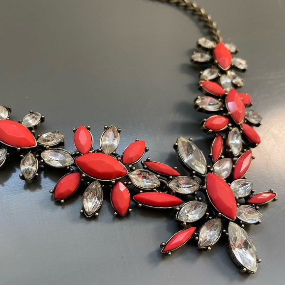 Sugarfix by baublebar poppy crystal flower statement necklace - Picture 2 of 2